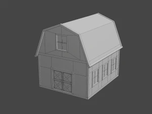 rounded barn 3D Model