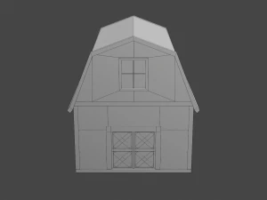 rounded barn 3D Model