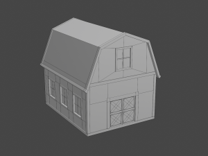 rounded barn Modelo 3D