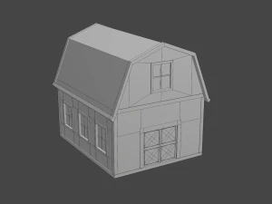rounded barn 3D Model