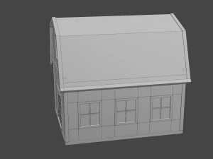 rounded barn 3D Model