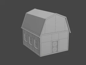 rounded barn 3D Model