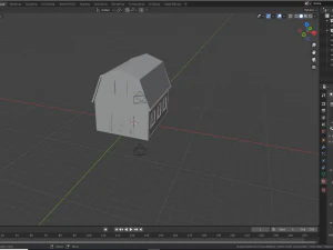 rounded barn 3D Model