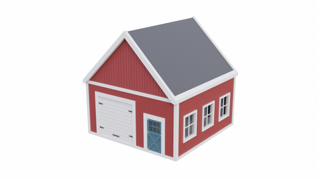 barn workshop Modelo 3D .c4d .max .obj .3ds .fbx .stl .blend 