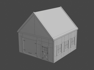 barn workshop Modelo 3D