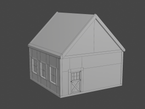 barn workshop Modelo 3D