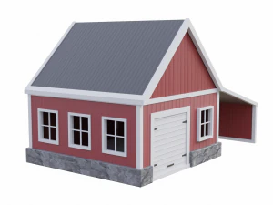 oficina de celeiro 2 Modelo 3D