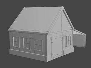 oficina de celeiro 2 Modelo 3D