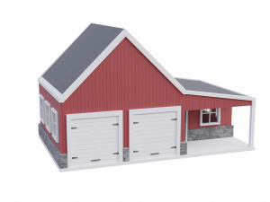 barn workshop 3 Modello 3D