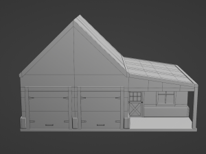 barn workshop 3 Modello 3D