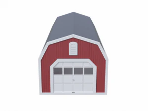 long farm shed 3D Model