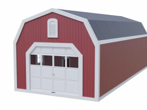 long farm shed 3D Model