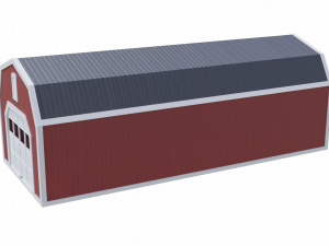 long farm shed Modèle 3D