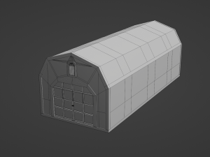 long farm shed Modèle 3D