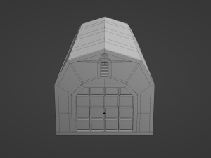 long farm shed Modèle 3D