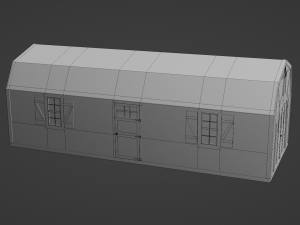 long farm shed Modèle 3D