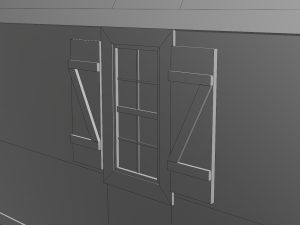 long farm shed Modèle 3D