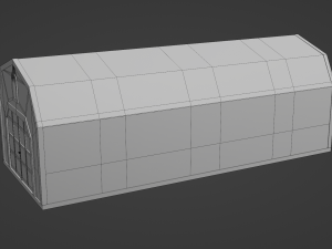 long farm shed Modèle 3D