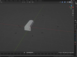 long farm shed 3D Model