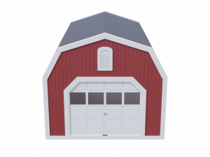 short farm garage Modèle 3D