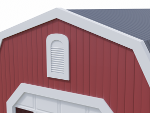 short farm garage Modèle 3D