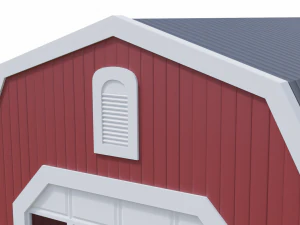 short farm garage 3D Model