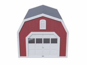 short farm garage 2 3D Model