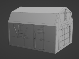short farm garage 2 3D Модель