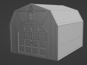 short farm garage 2 3D Model