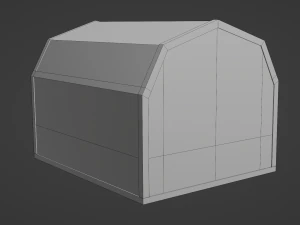 short farm garage 2 3D Model