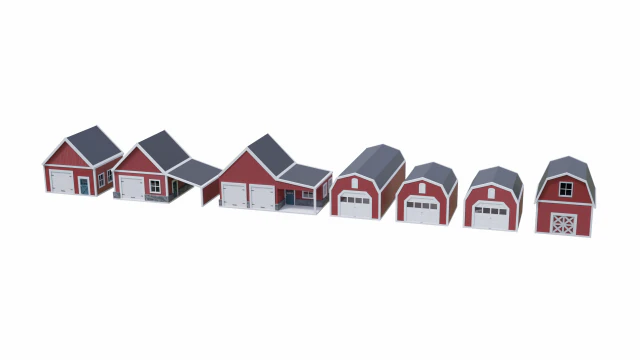 farm building collection 3D Model .c4d .max .obj .3ds .fbx .stl .blend 