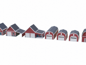 farm building collection Modelo 3D