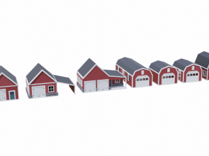 farm building collection 3D 模型