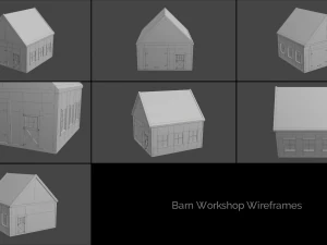farm building collection 3D Model