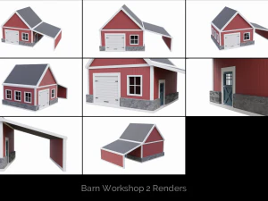 farm building collection 3D Model