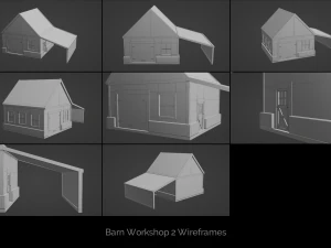 farm building collection 3D Model