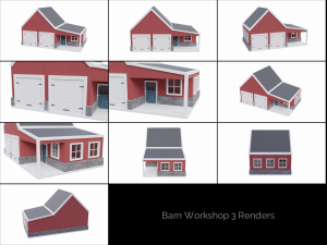 farm building collection 3D 模型