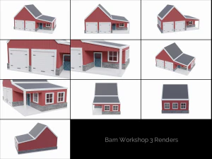 farm building collection 3D Model