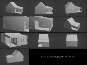 farm building collection 3D Model