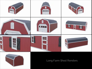 farm building collection 3D Model