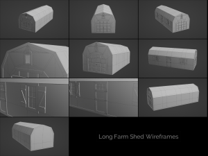 farm building collection 3D 模型