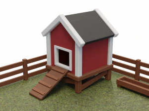 chicken coop pen 3D Model