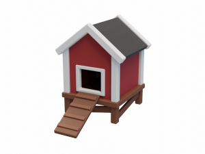 chicken coop pen 3D Model