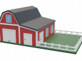 Barn With Pen Modello 3D