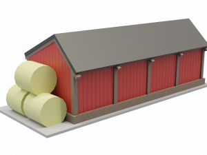 Pole Barn 3D Модель