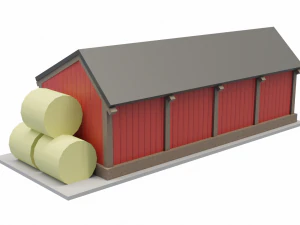 Pole Barn 3D Model