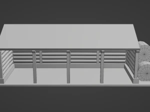 Pole Barn 3D Model