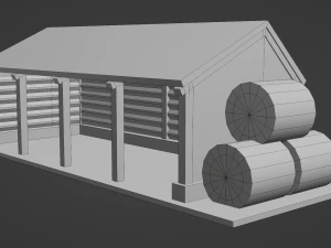 Pole Barn 3D Model