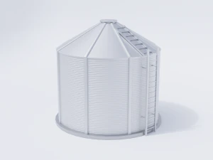 अनाज बिन 3D मॉडल