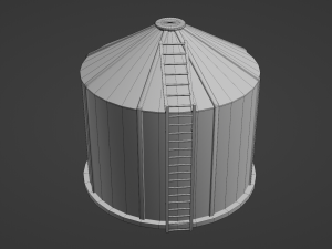 Grain Bin 3D 模型